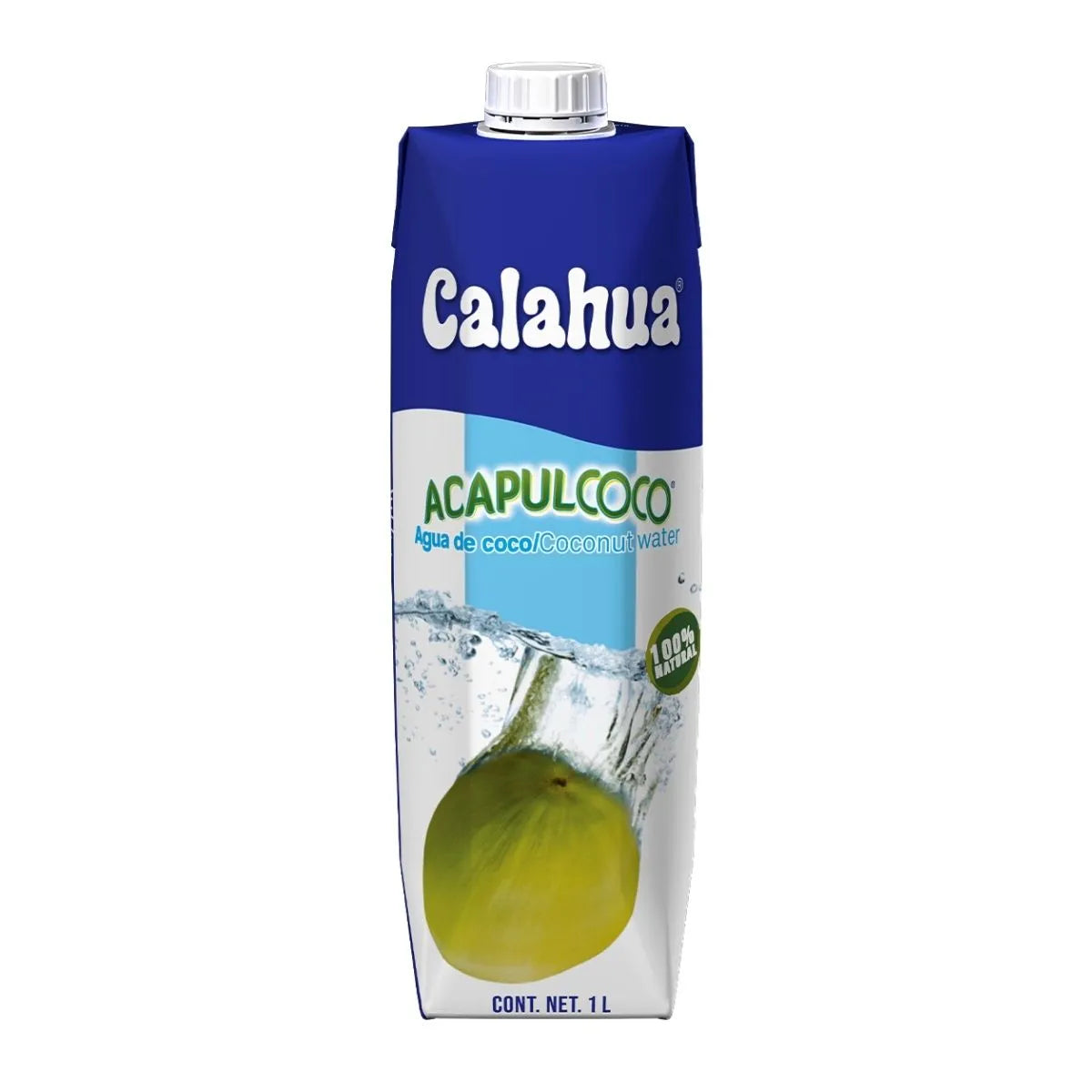 Agua de Coco Calahua Acapulcoco natural 1L
