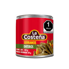 Chile Serrano Costeña 105 g