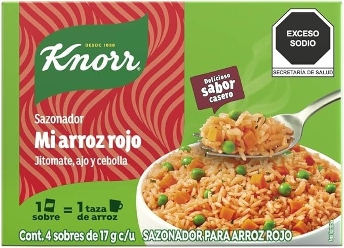 Sazonador Mi Arroz Rojo Knorr C/4/17G(24)