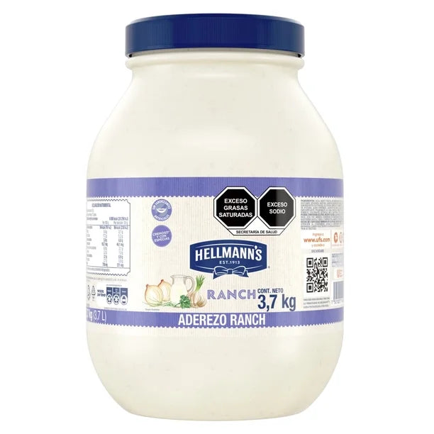 Aderezo Ranch Hellmann's 3.7L
