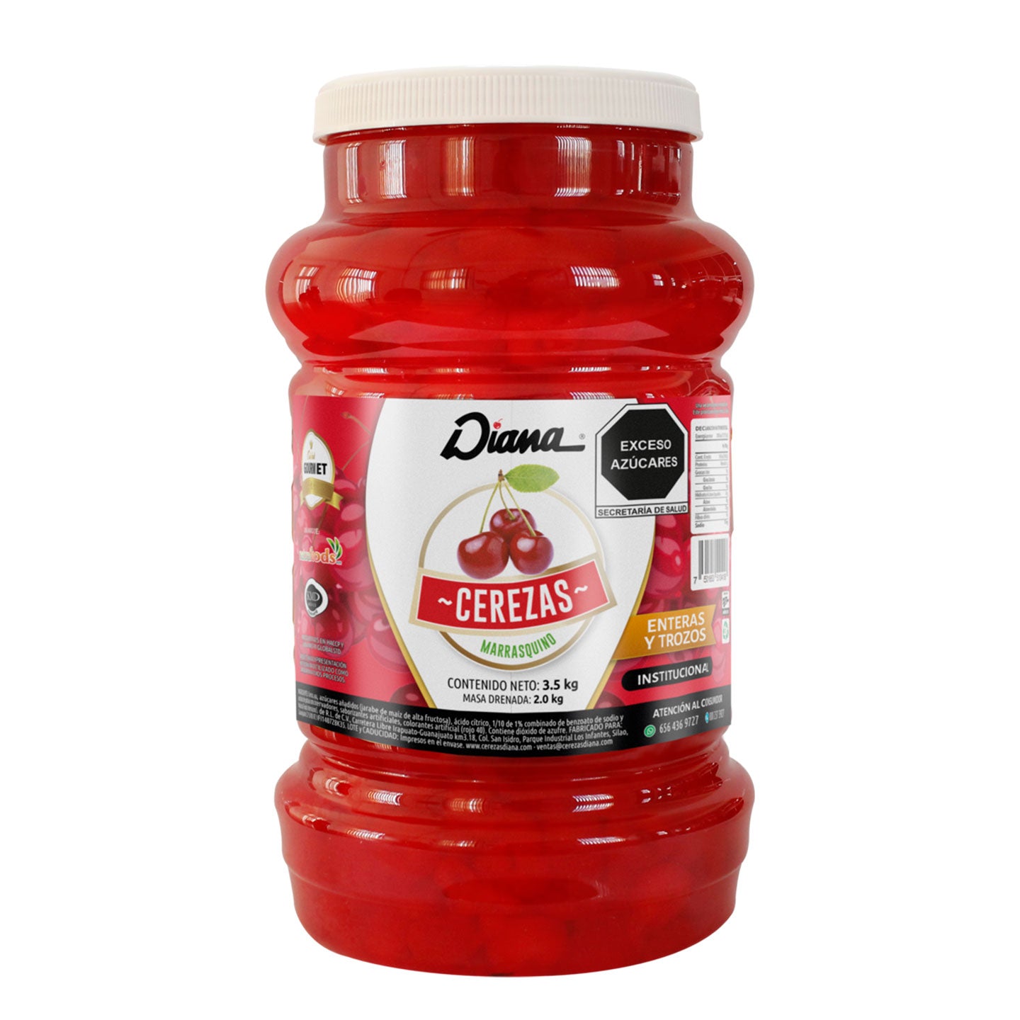 Cereza Marrasquino Con Tallo Diana 2.7 kg