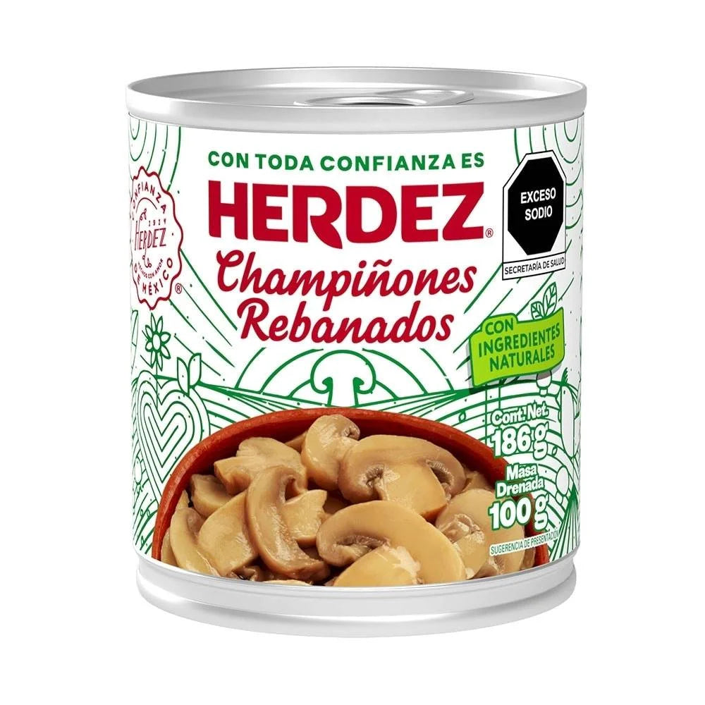 Champiñones Rebanados Herdez 186g