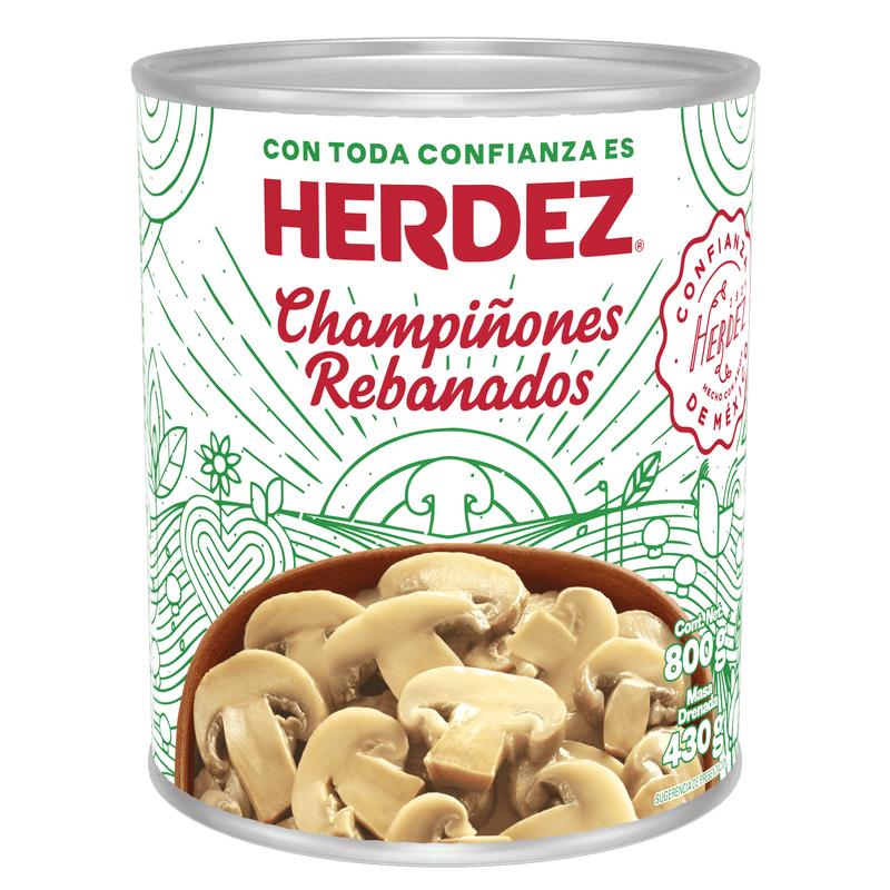 Champiñones Rebanados Herdez 800g