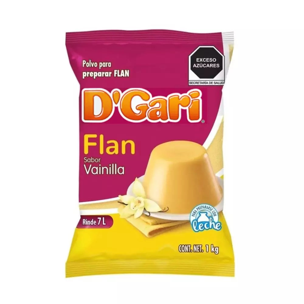 Flan Sabor Vainilla D'Gari 1 kg