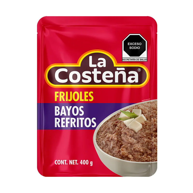 Frijoles Bayos Refritos Costeña 400g