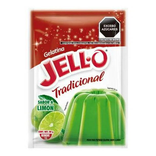 Gelatina de Agua Jello sabor Limón 25g