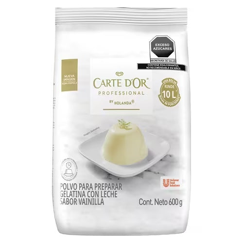 Gelatina de Leche Carte D'Or sabor Vainilla 600g