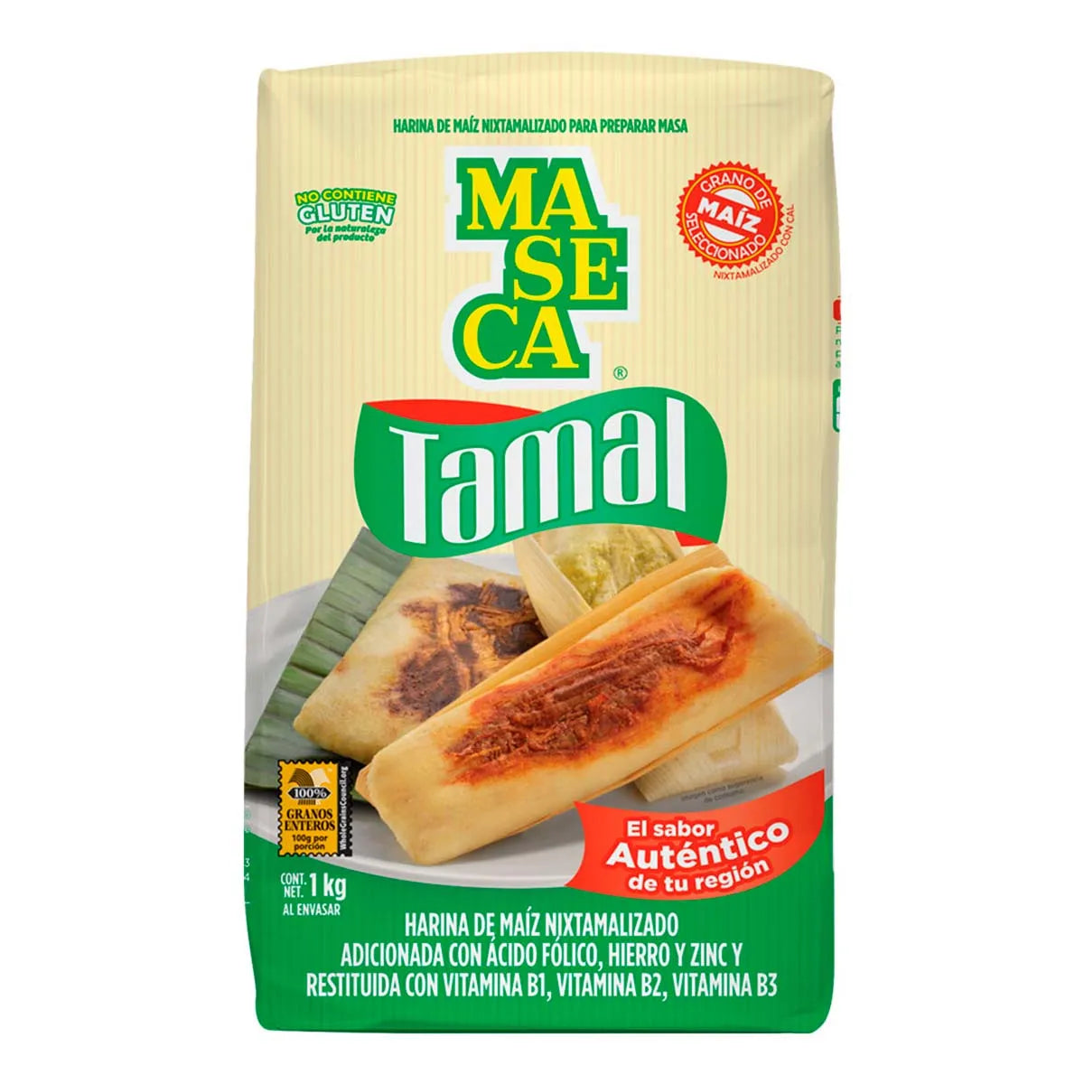 Harina De Maíz Maseca Para Tamal 1 kg