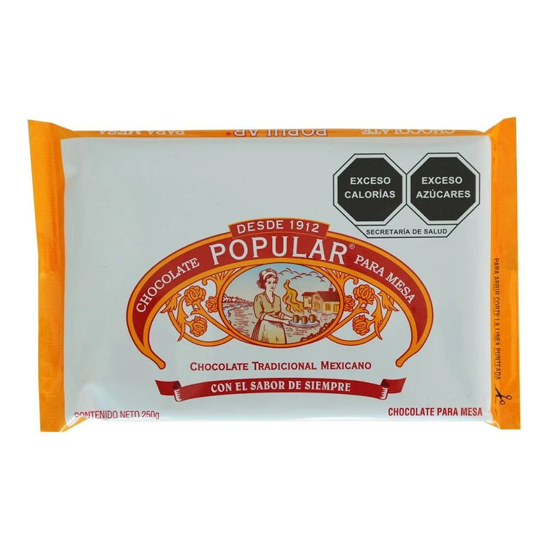 Marqueta de Chocolate Popular 250g