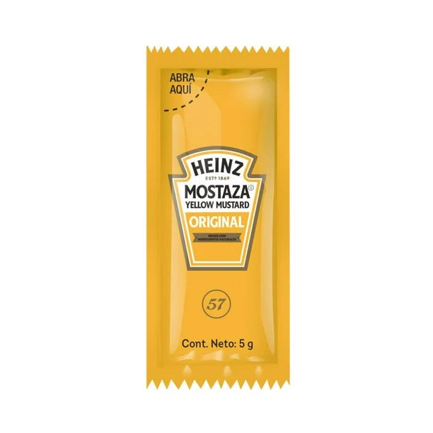Mostaza Heinz Sobre 5g/ 200pzas