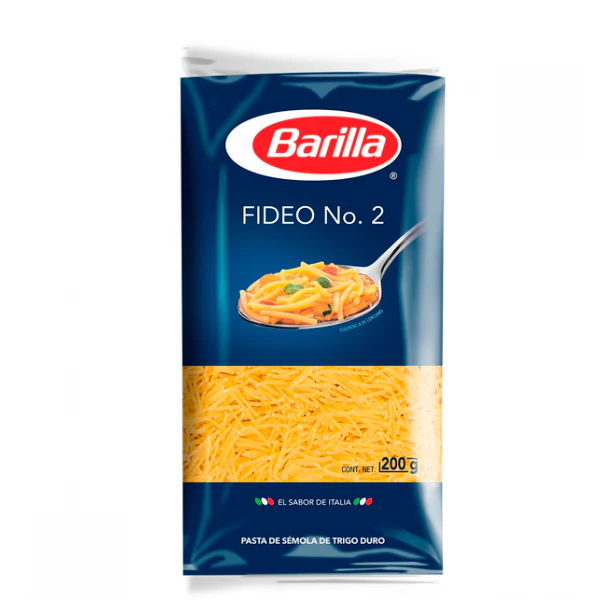 Pasta Fideo No. 2 Barilla 200 g 40Pzas