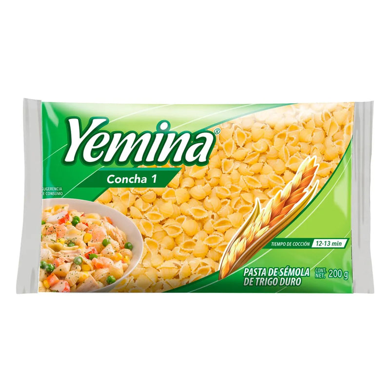 Pasta Yemina Concha No.1 200g 24pzas