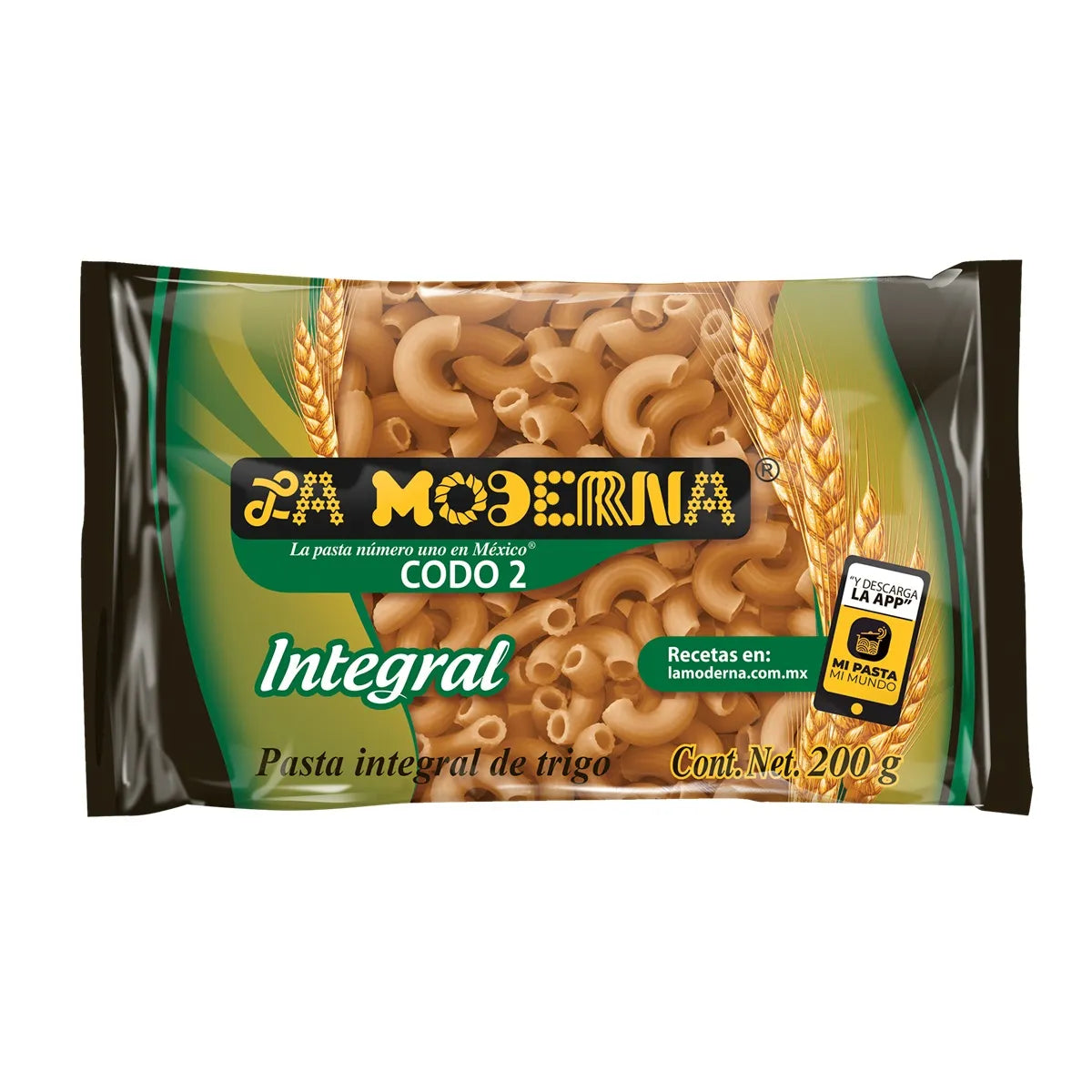 Pasta La Moderna Codo Integral 200 g