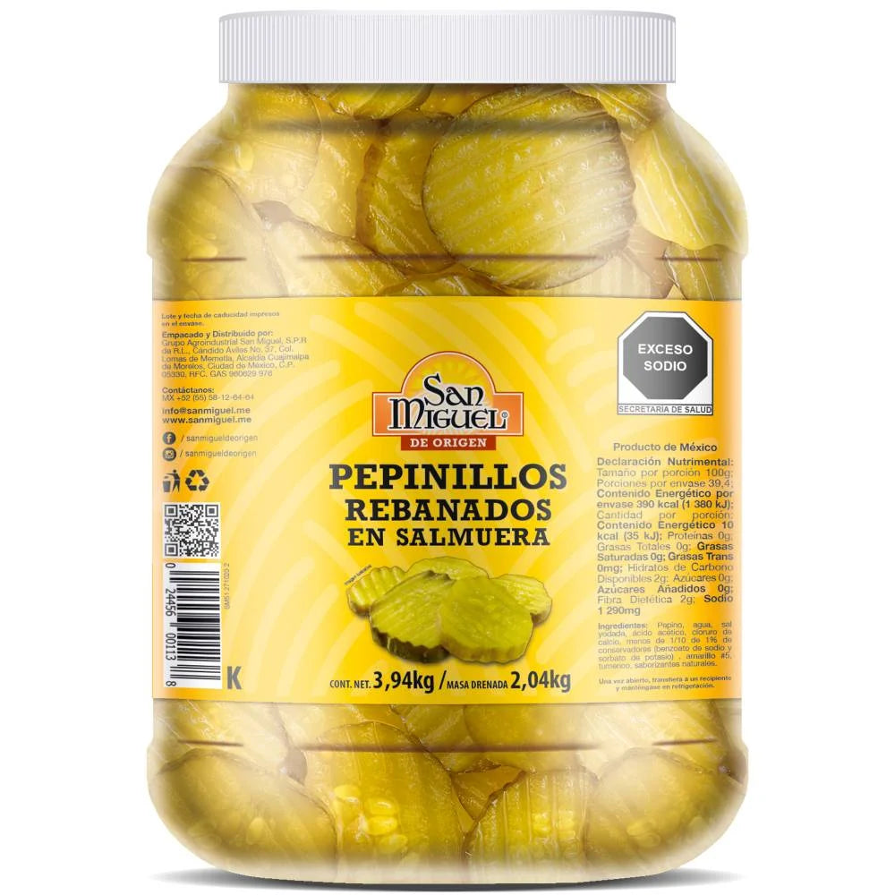 Pepinillo Rebanado San Miguel 3.94 kg