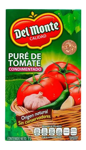 Puré de Tomate Condimentado del Monte 1L