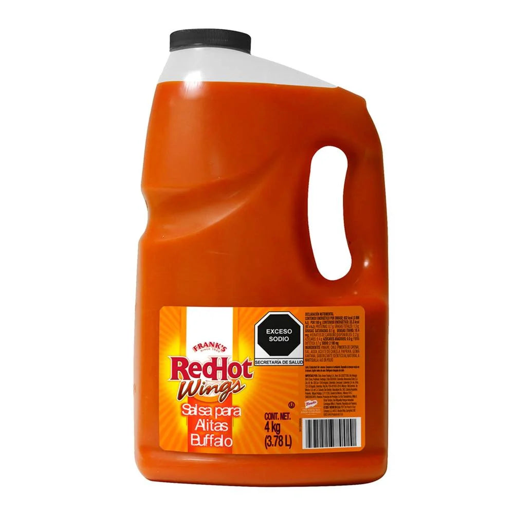 Salsa Frank'S Red Hot Wings Para Alitas 3.78 L