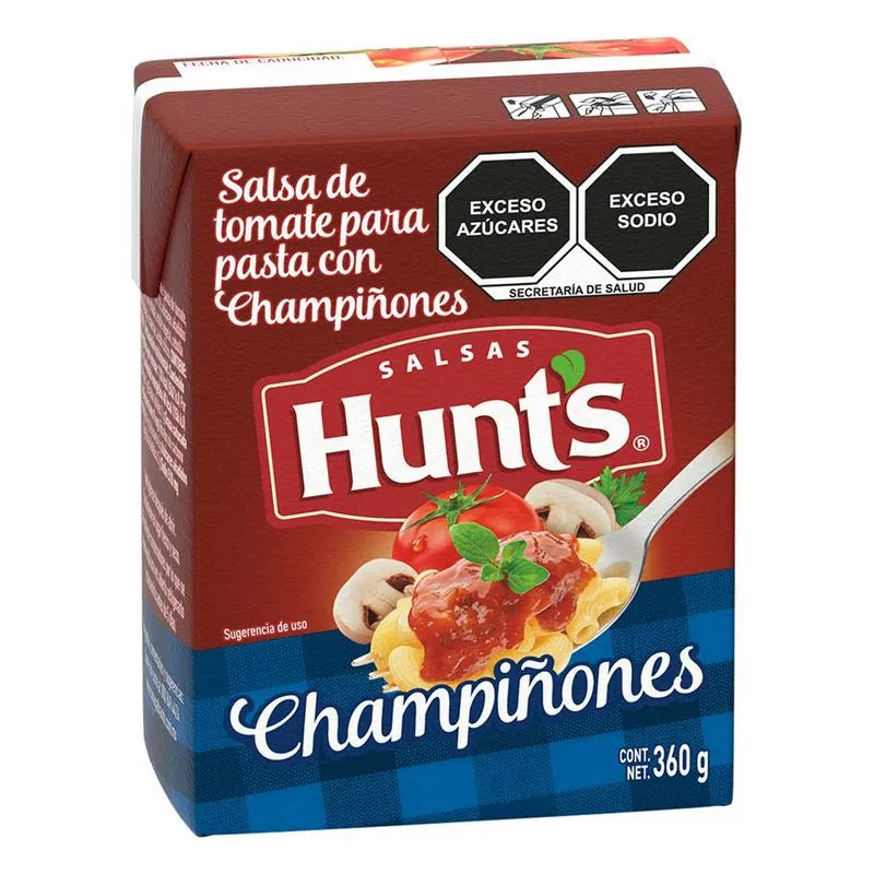 Salsa de Tomate para Pasta con Champiñones Hunt's 360g