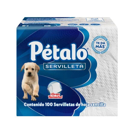 Servilleta Pétalo Blanca 100 Hojas