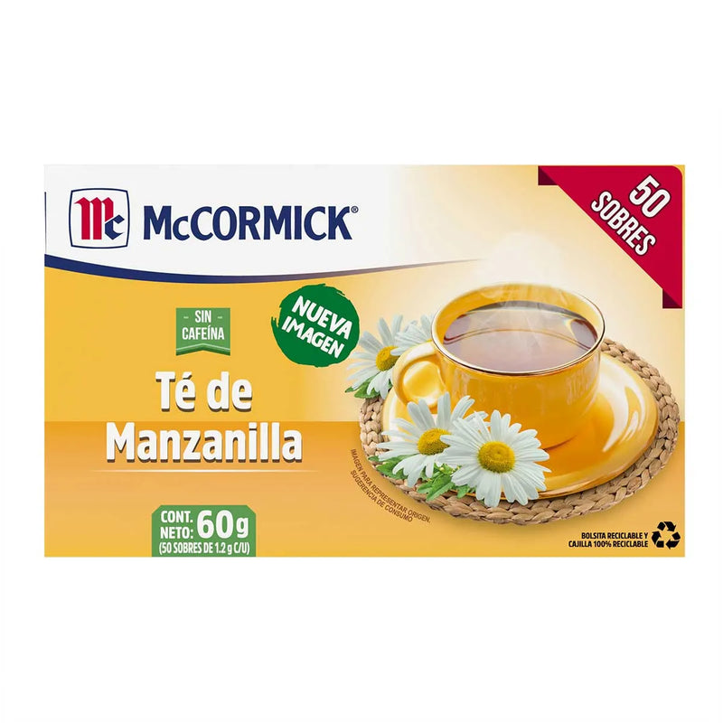 Té Manzanilla McCormick 50 Sobres