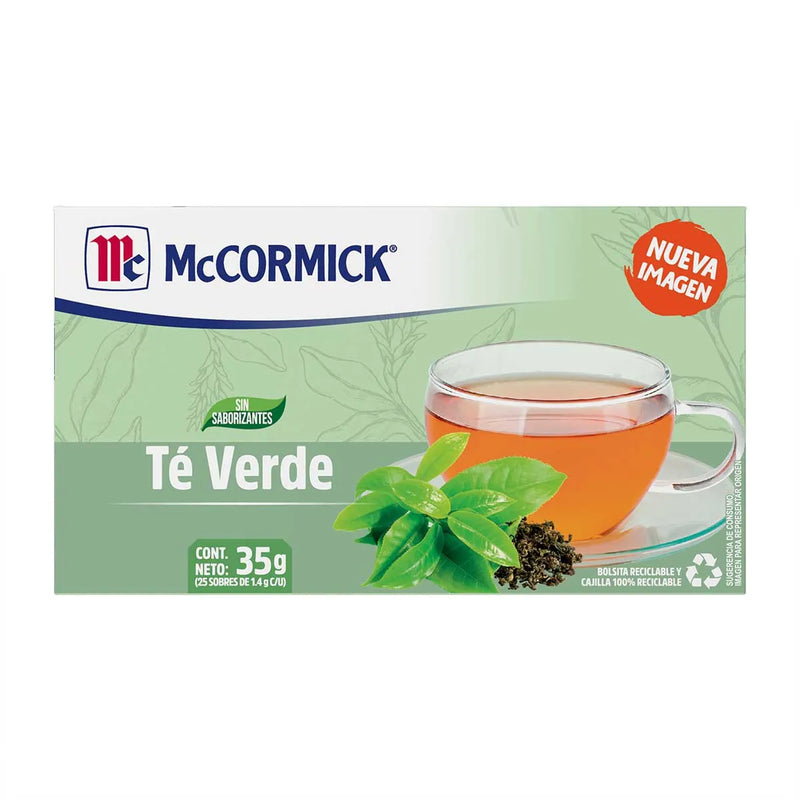 Té Verde McCormick 25 Sobres