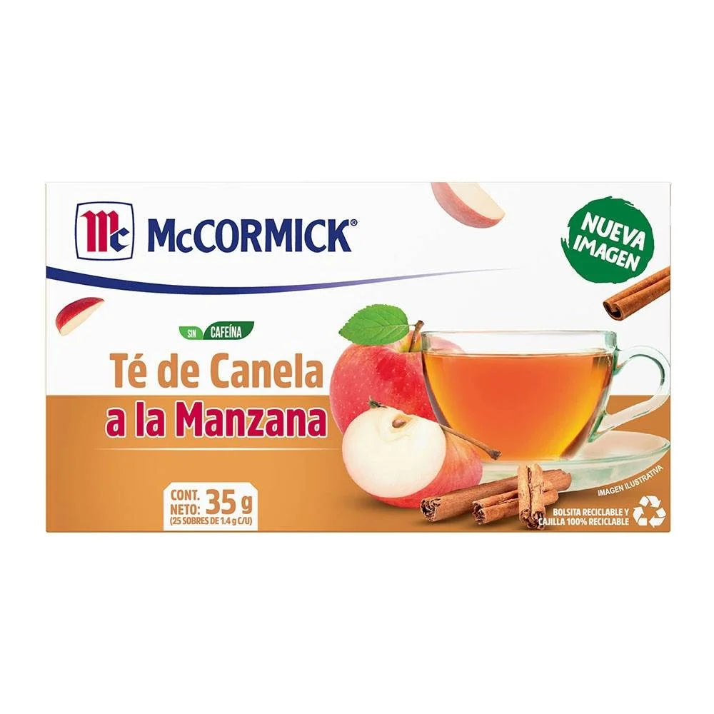 Té De Canela A La Manzana Mccormick 25 Sobres
