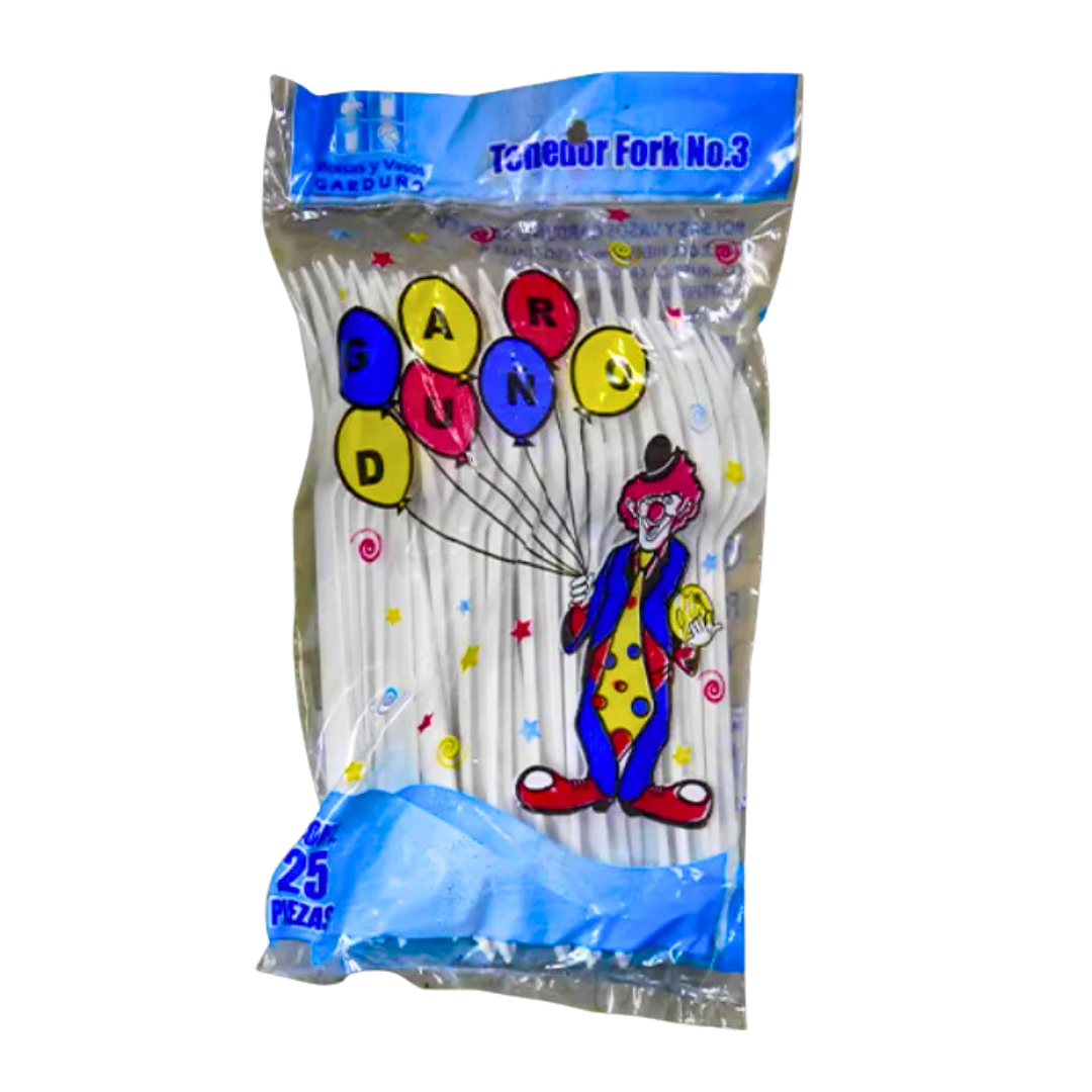 Tenedor Mediano Garduño con 25 pzas