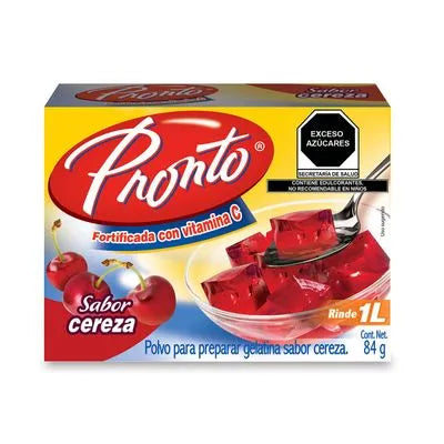 GELATINA PRONTO CEREZA 84 GR (24)