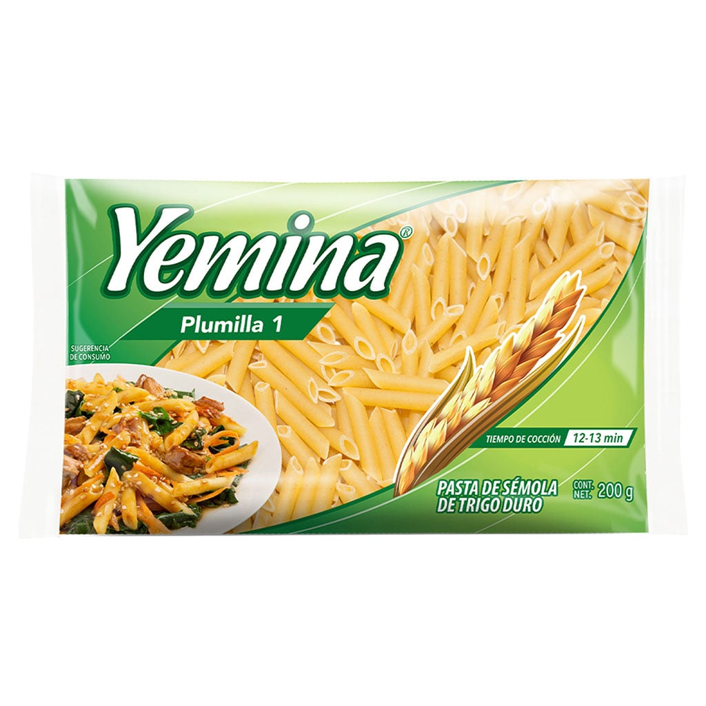 Pasta Yemina Plumilla No.1 200 g