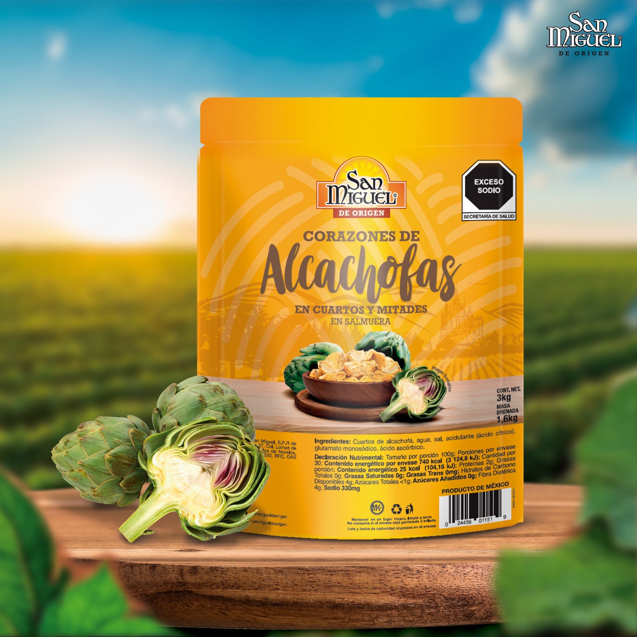 Alcachofa Corazón San Miguel Pouch 3kg