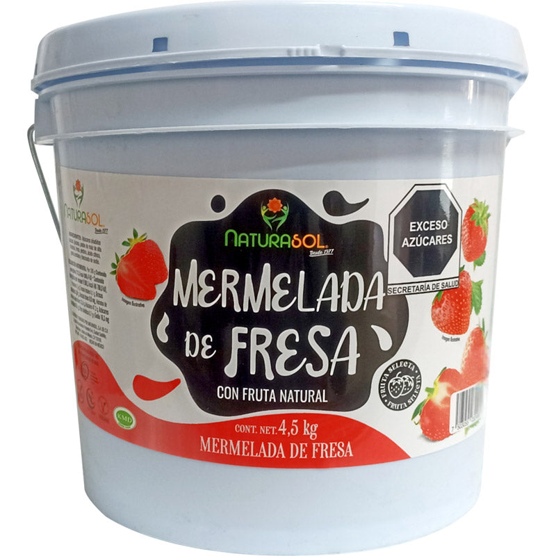 Cubeta Mermelada Fresa Naturasol 4.5 kg
