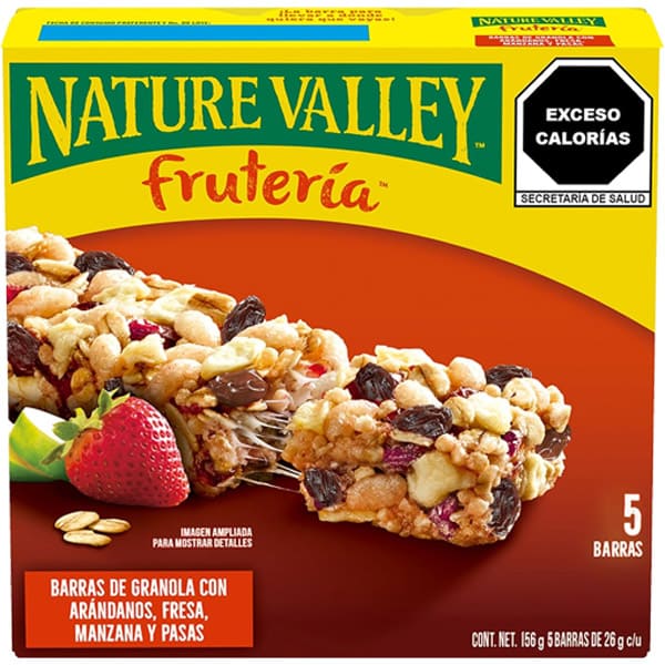 Barra Avena/Fruteria Nat Valley Caja Con 12 Barras De 130 g C/U