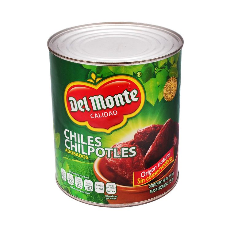 Chile chipotle Del Monte 2.900kg