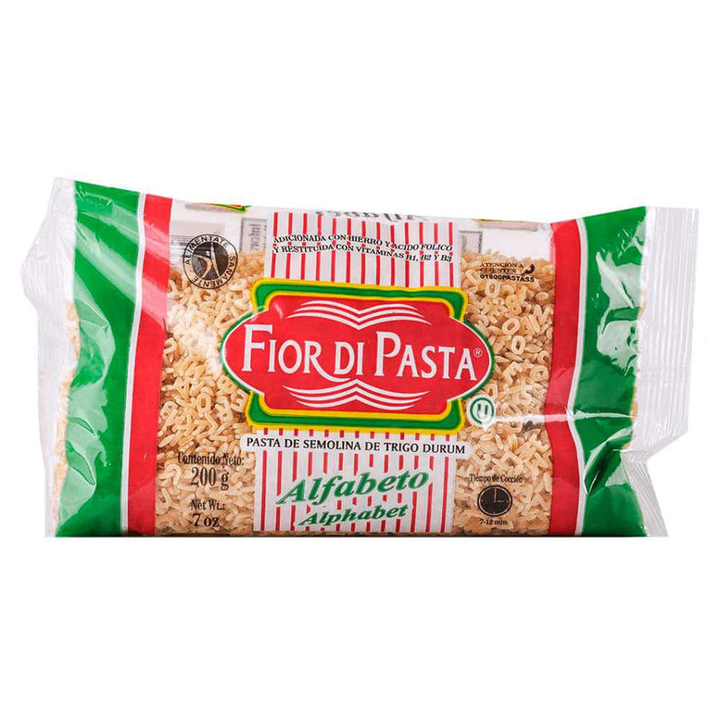 Alfabeto Fior Di Pasta 200g 20pzas