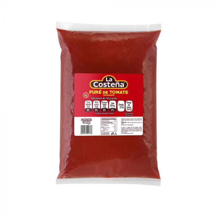 Puré de tomate costeña bolsa 3kg