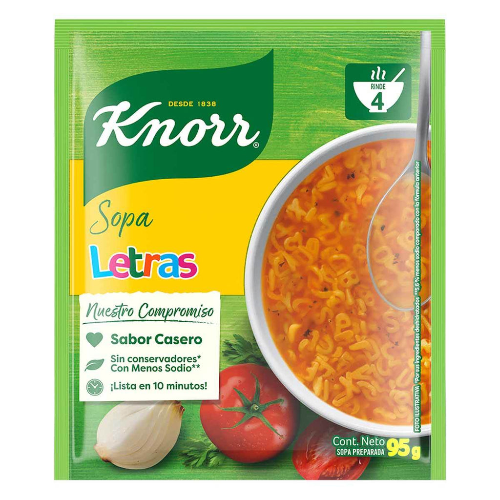 Sopa Knorr letras 95g