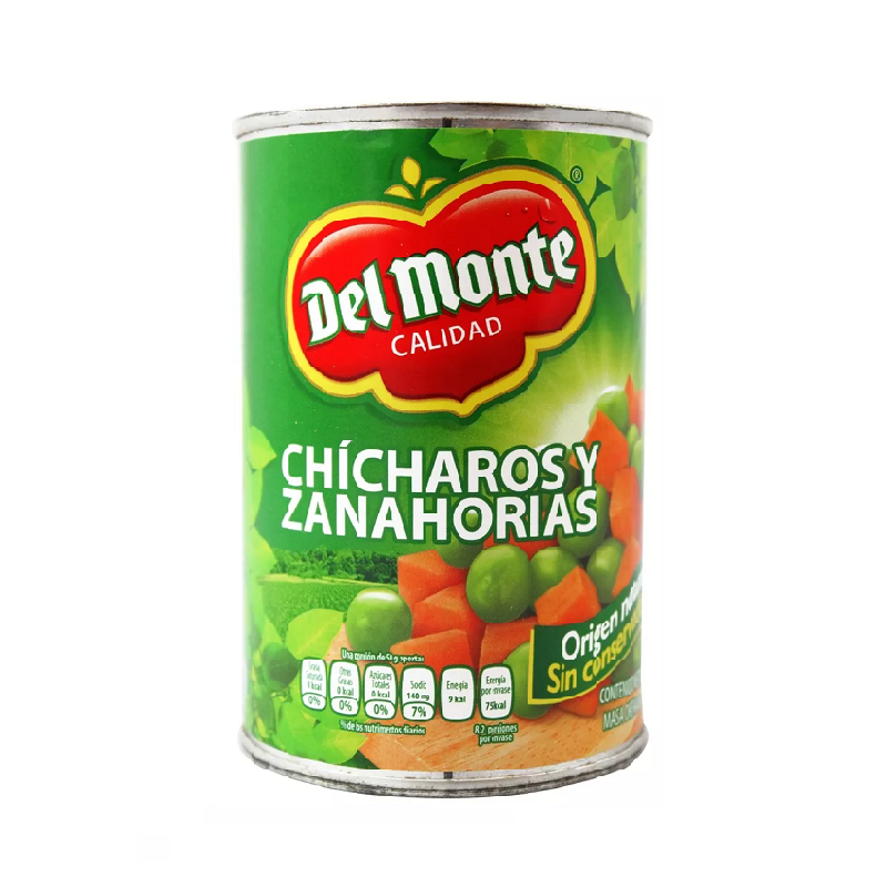 Chícharo con Zanahoria Del Monte 410g