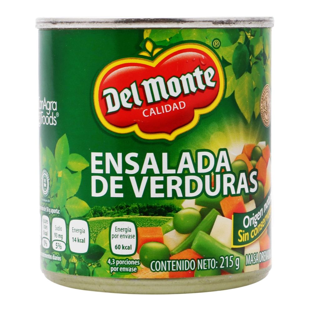 Ensalada de verduras Del Monte 215g