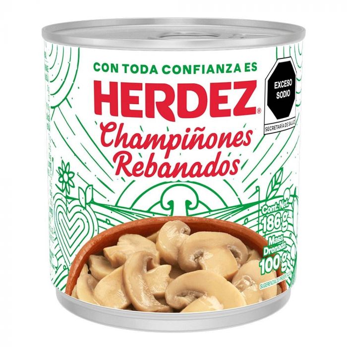 Champiñones Rebanados Herdez 186g