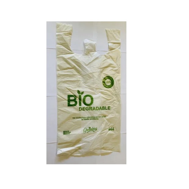 Bolsa Tipo Camiseta Biodegradable Grande 1kg