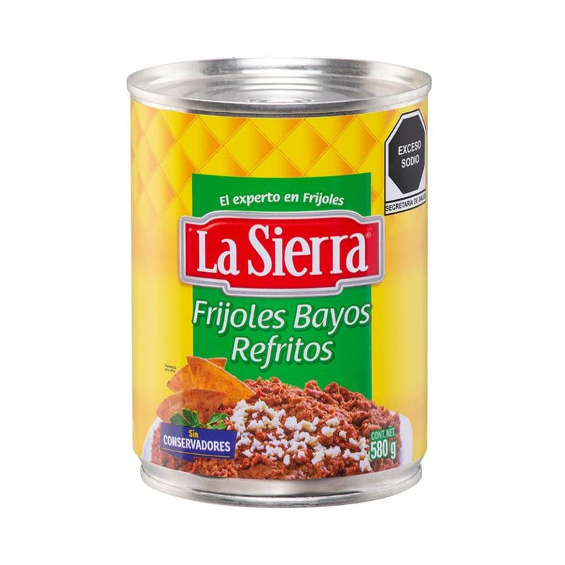 Frijoles Bayos Refritos Sierra 580g