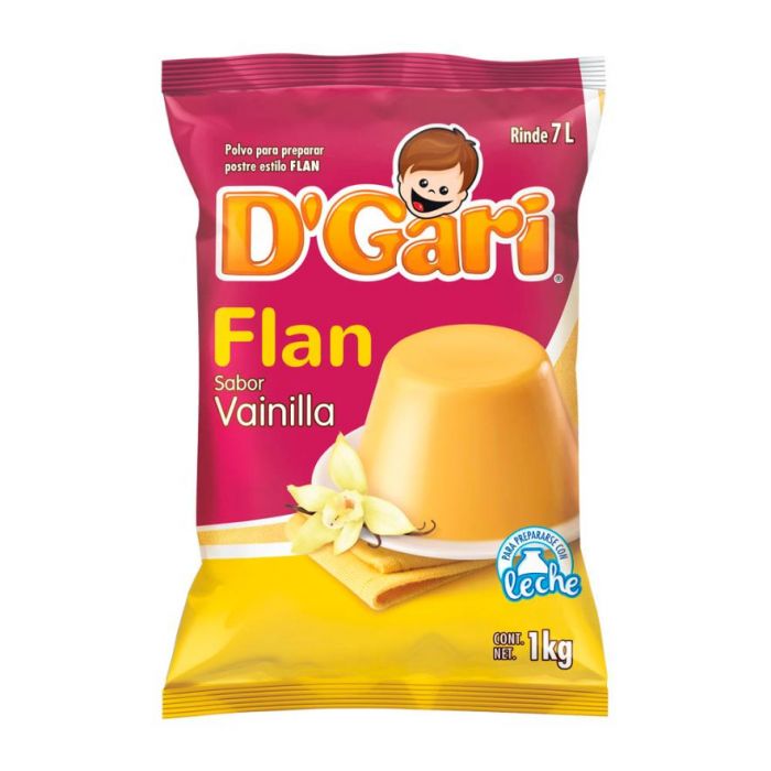 Flan Sabor Vainilla D'Gari 1kg