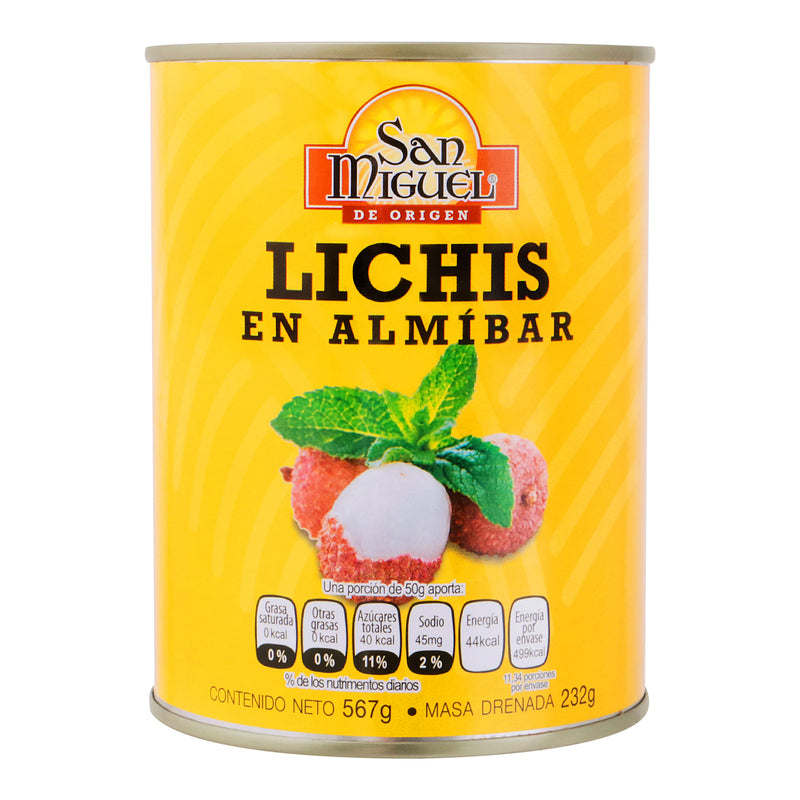 Lichis en Almíbar San Miguel 567g