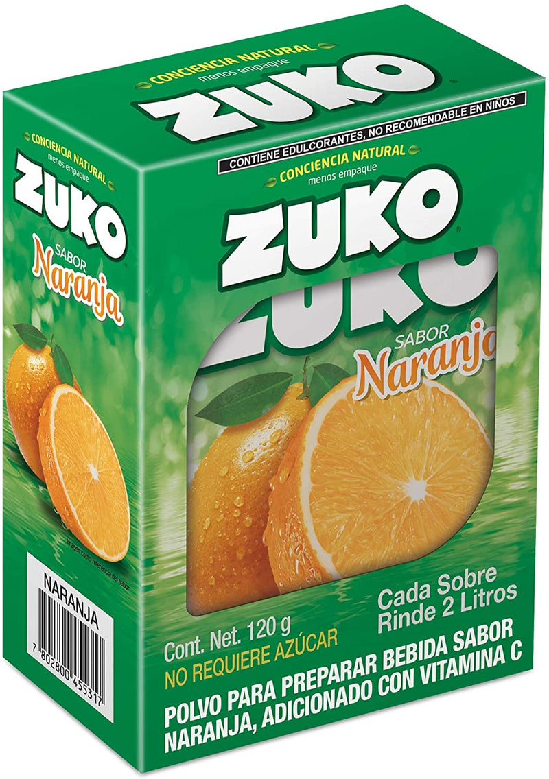 Zuko Naranja 8 Sobres de 30g