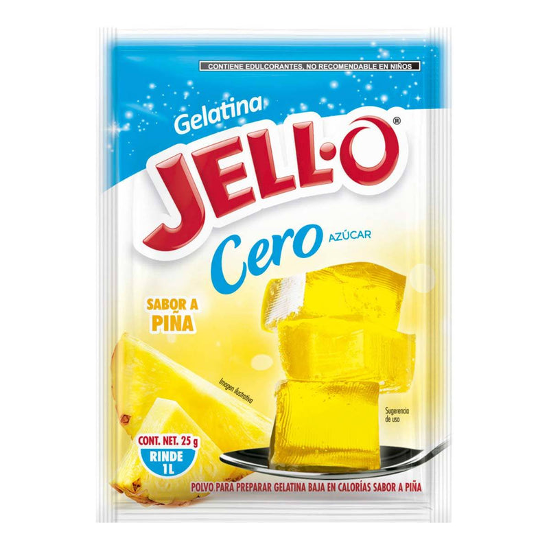 Gelatina de Agua Light Jello sabor Piña 25g