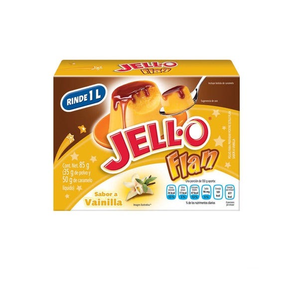 Flan con Caramelo Jello 35g