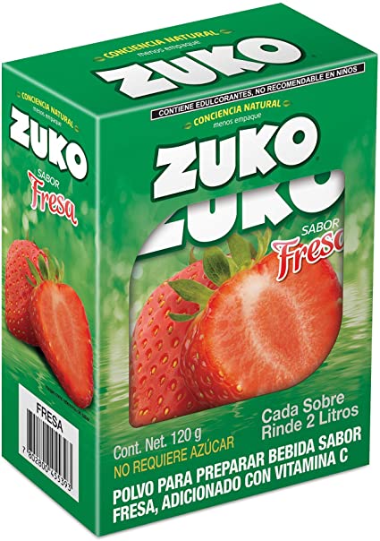 Zuko Fresa con 8 Sobres de 15g