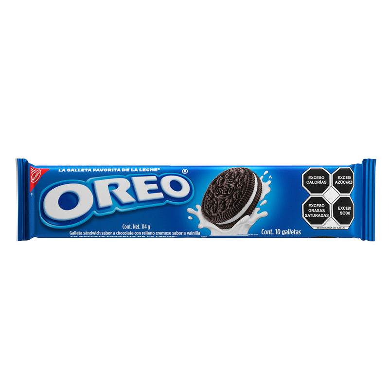 Galletas Oreo sabor chocolate 114g/ 21pzas